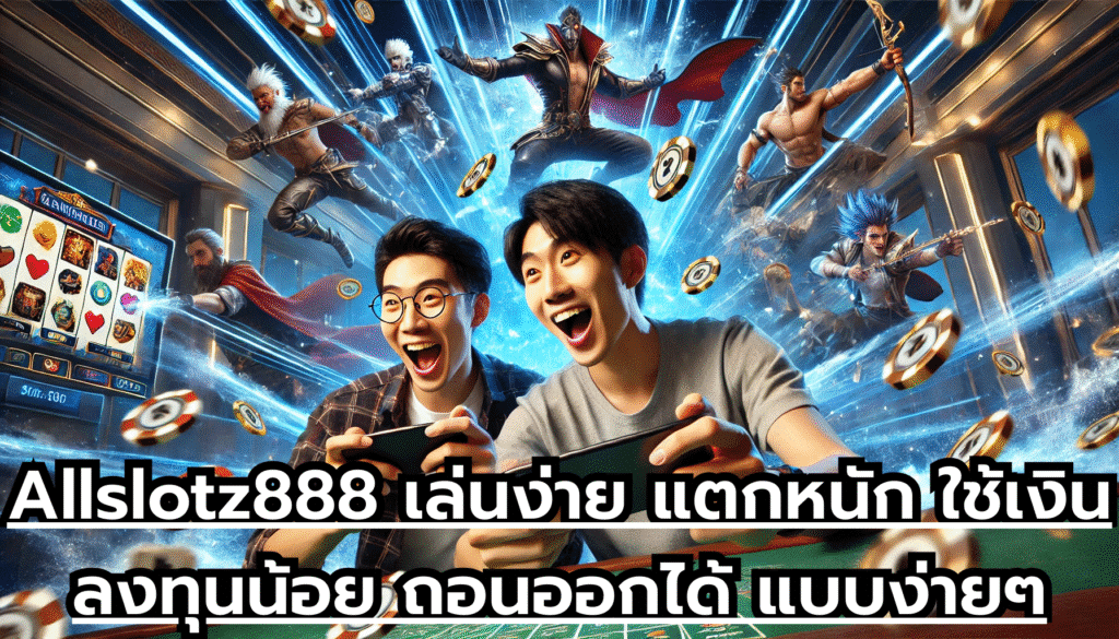 Allslotz888 เล่นง่าย แตกหนัก ใช้เงินลงทุนน้อย ถอนออกได้ แบบง่ายๆ