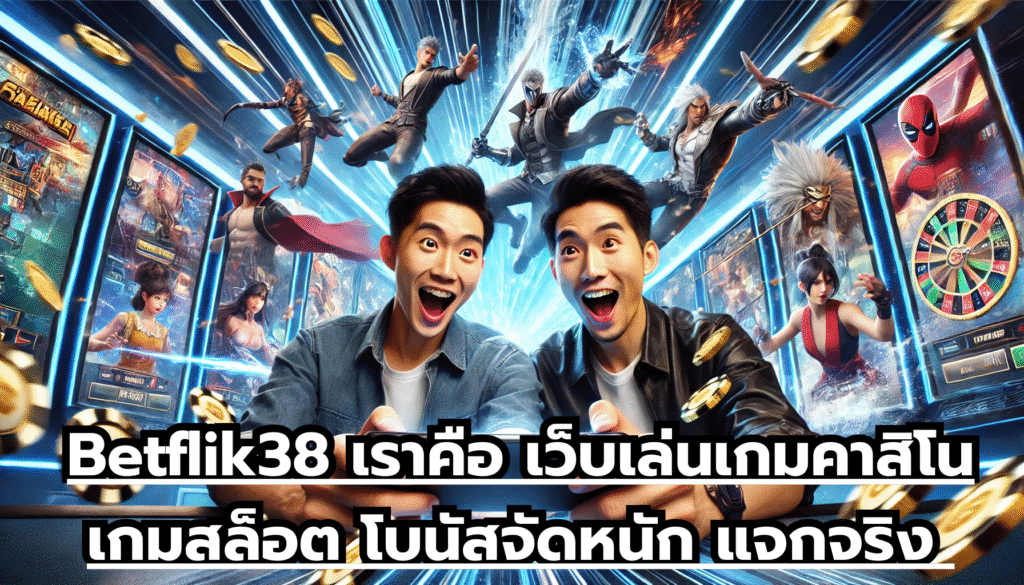 Betflik38 เราคือ เว็บเล่นเกมคาสิโน เกมสล็อต โบนัสจัดหนัก แจกจริง